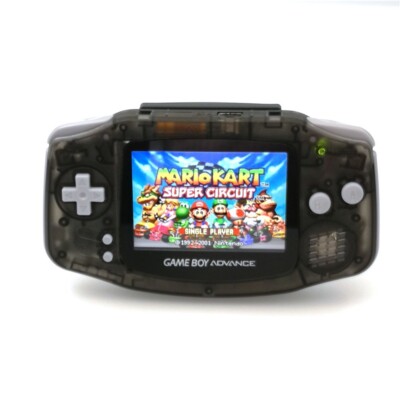 Clear Black IPS V2 Backlight LCD Mod Nintendo Game Boy Advance GBA Game Console