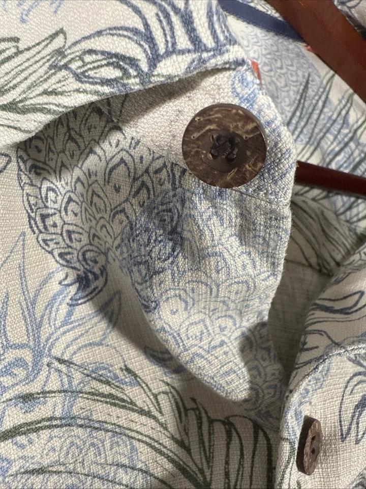 Tommy Bahama Hawaiian Shirt Mens 2XL XXL Floral Palm 100% Silk Camp Aloha - Image 3 of 4