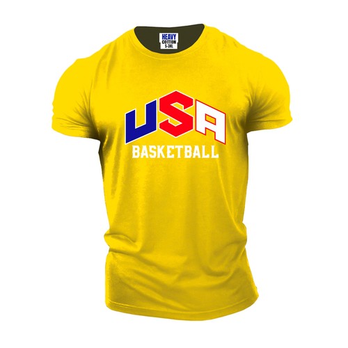 USA Sport Basketball Team Herren Kurzarm T-Shirt American Neu Geschenk Tee - Bild 6 von 12