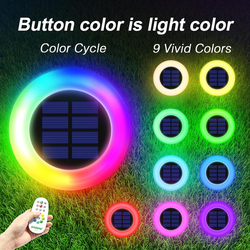 Colorful Solar Lights for outside Solar Garden Lights Backyard Decor outside Lig - Picture 4 of 10