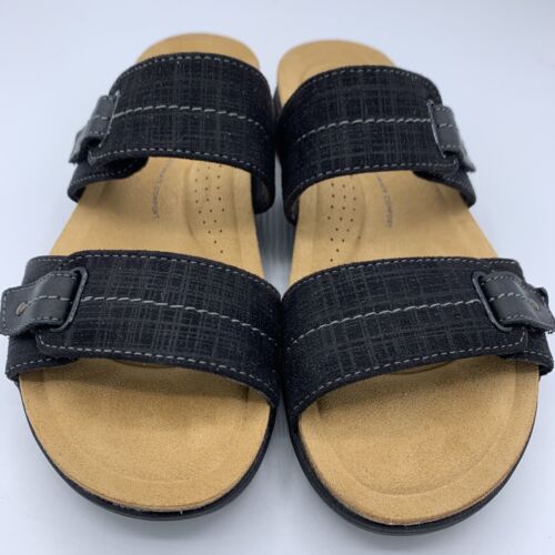 Clarks Collection April Dusk Damen-Sandalen Größe 8N schwarz verstellbar gepolstert - Bild 3 von 10