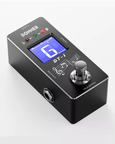 🎸 Donner DT-1 Chromatic Guitar Tuner Pedal With Screen Fast & Accurate Tuning