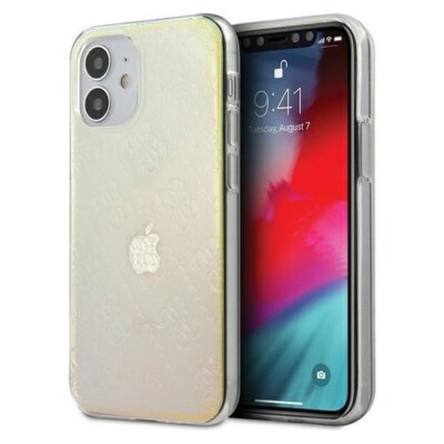 Original Guess 3D erhöhte Abdeckung für iPhone 12 Pro Max - transparent