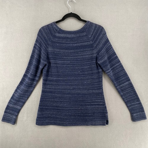 Suéter Suéter Eddie Bauer Cuello Redondo Para Mujer XS Azul Mezcla de Algodón Informal Básico - Imagen 4 de 14