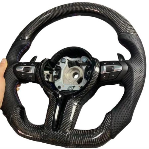 Carbon Fiber Leather Steering Wheel For BMW F06 F12 F13 F30 F80 M3 F82 M4 M2 M5 - Picture 6 of 6