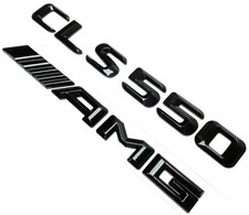 GLOSS BLACK CLS550 + AMG REPLACEMENT FOR MB REAR LID TRUNK EMBLEM BADGE DECAL