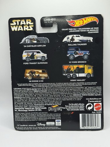 Hot Wheels Star Wars Ralph McQuarrie 67 Ford Bronco - Diecast Car Real Riders - Picture 5 of 5