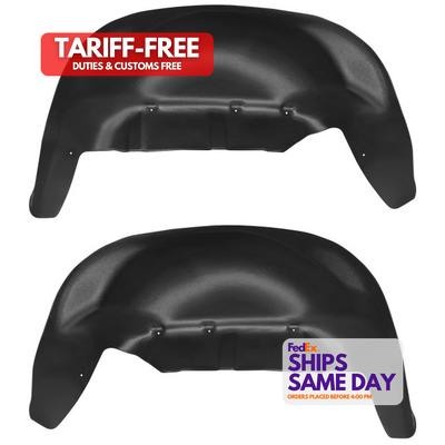 Husky Liners 79061, 2 Pack Black Plastic Rear Wheel Well Guards Performance Part
