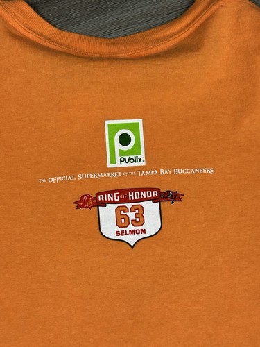 TAMPA BAY BUCCANEERS Throwback ORANGE White RED VINTAGE T-Shirt - Picture 5 of 5
