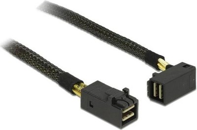 Mini-SAS HD SFF-8643 auf Mini-SAS HD SFF-8643 gewinkelt - 65cm - 12Gbps