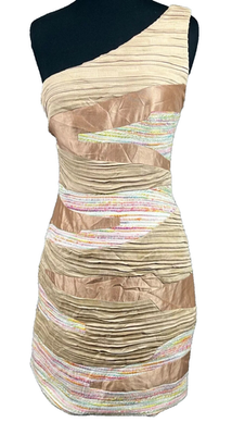 Camilla And Marc One Shoulder Ruched Mini Dress Womens Wedding Guest  Cocktail XS | eBay