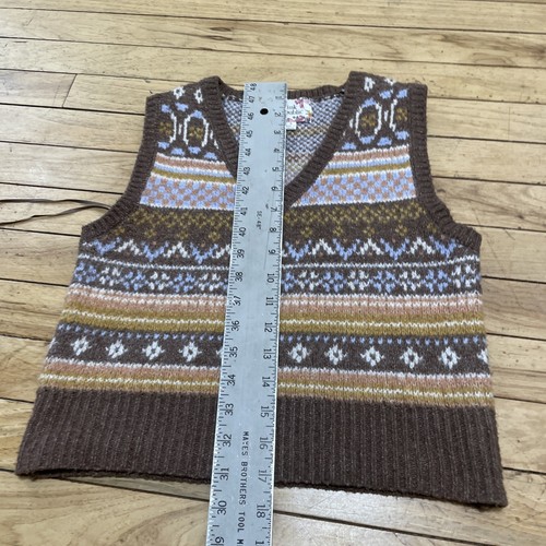 Pink Republic Nordic Knit Sweater Women S Boho Fairisle Brown Orange Blue Stripe - Picture 9 of 18