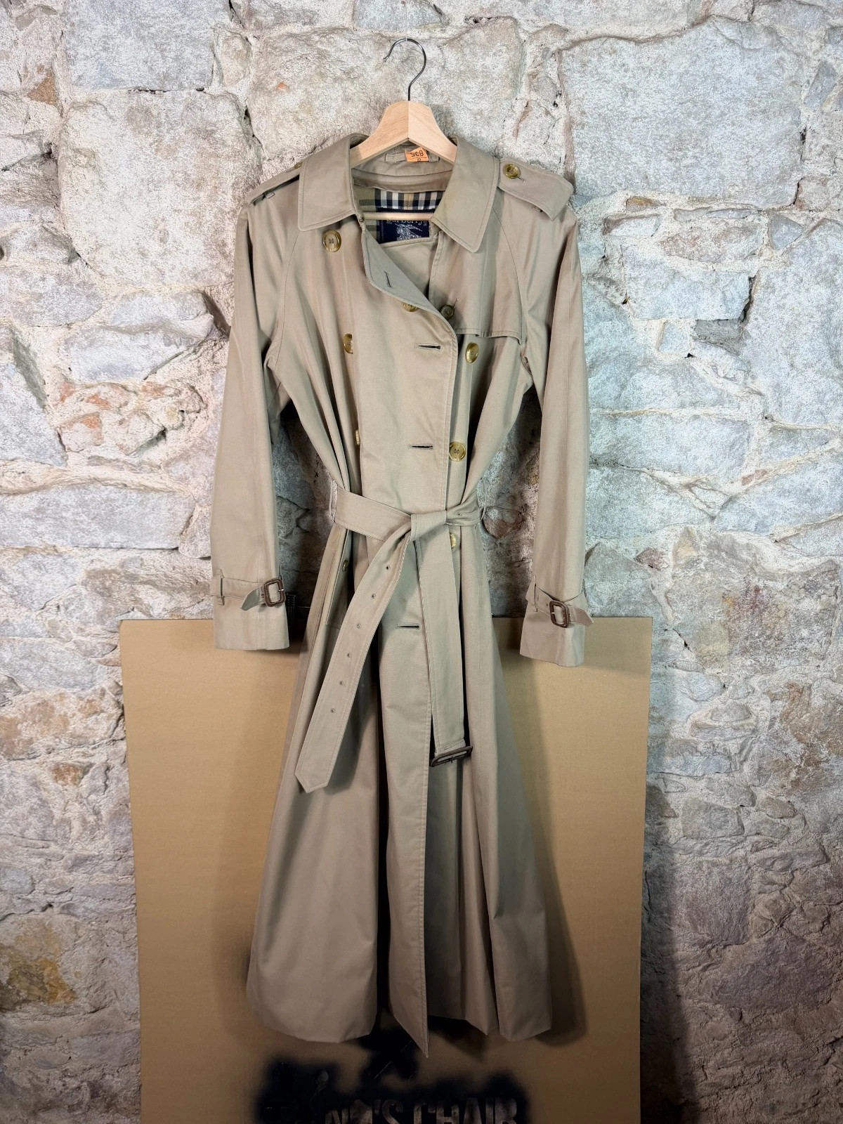 Burberry — Burberrys’ Vintage Long Trench Coat - Women’s UK10 - Made in England