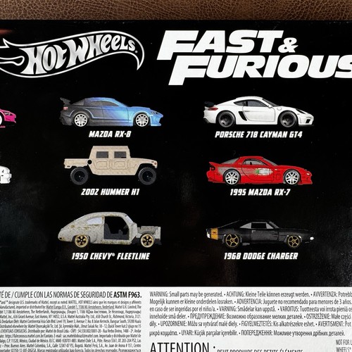 Hot Wheels: Fast & Furious x 10 Car Pack Honda, Mazda, Porsche, Ford and More - Picture 9 of 14
