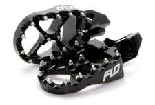 Flo Motorsports Pro Series Footpegs - Black Motorcycle Street Bike FPEG-793BLK