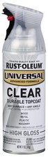Rust Oleum Universal High Gloss Clear Spray Paint 11 Ounce Durable Finish