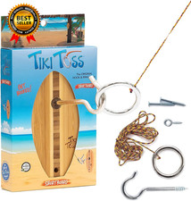 Ring Toss Game for Adults & Kids Hook and Ring Games with String and Hooks