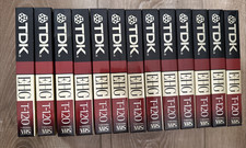 Lot of 13 TDK E-HG T-120 Extra High Grade Blank VHS Tapes SEALED New T-120EHG