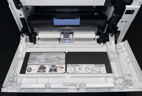 HP Color LaserJet MFP M480, White, All-In-One Printer, w/ Under 5K Page Count - Picture 7 of 11