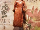 vintage barbie clothes satin and leme' coat  1960's