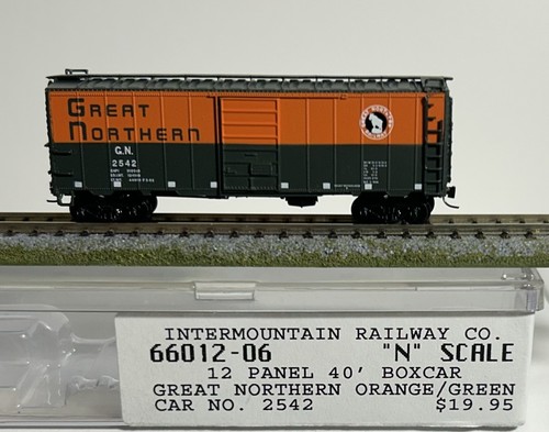 Spur N Intermountain #66012-06 Great Northern 12 Panel 40' Box Car RD #G.N. 2542