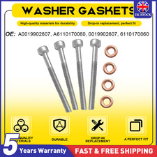 4x Fuel Injector Clamp Stretch Bolts Washers A0019902607 For Benz Sprinter W906