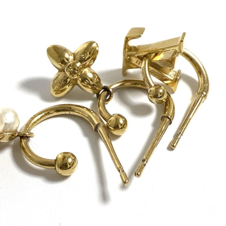 Juego de 3 pendientes para mujer Louis Vuitton LV Floragram Foto 3 de 4