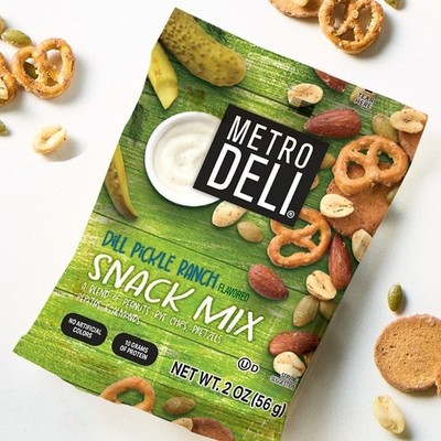 Dill Pickle Ranch Trail Mix, 10 grams of Protein, 10 Bags, 2oz Each, Snack Mix 