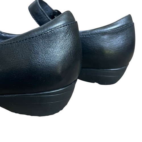 Dansko Black Fawna Leather Mary Jane Shoes Clogs Size EU 40 US 9.5-10 - Picture 8 of 10