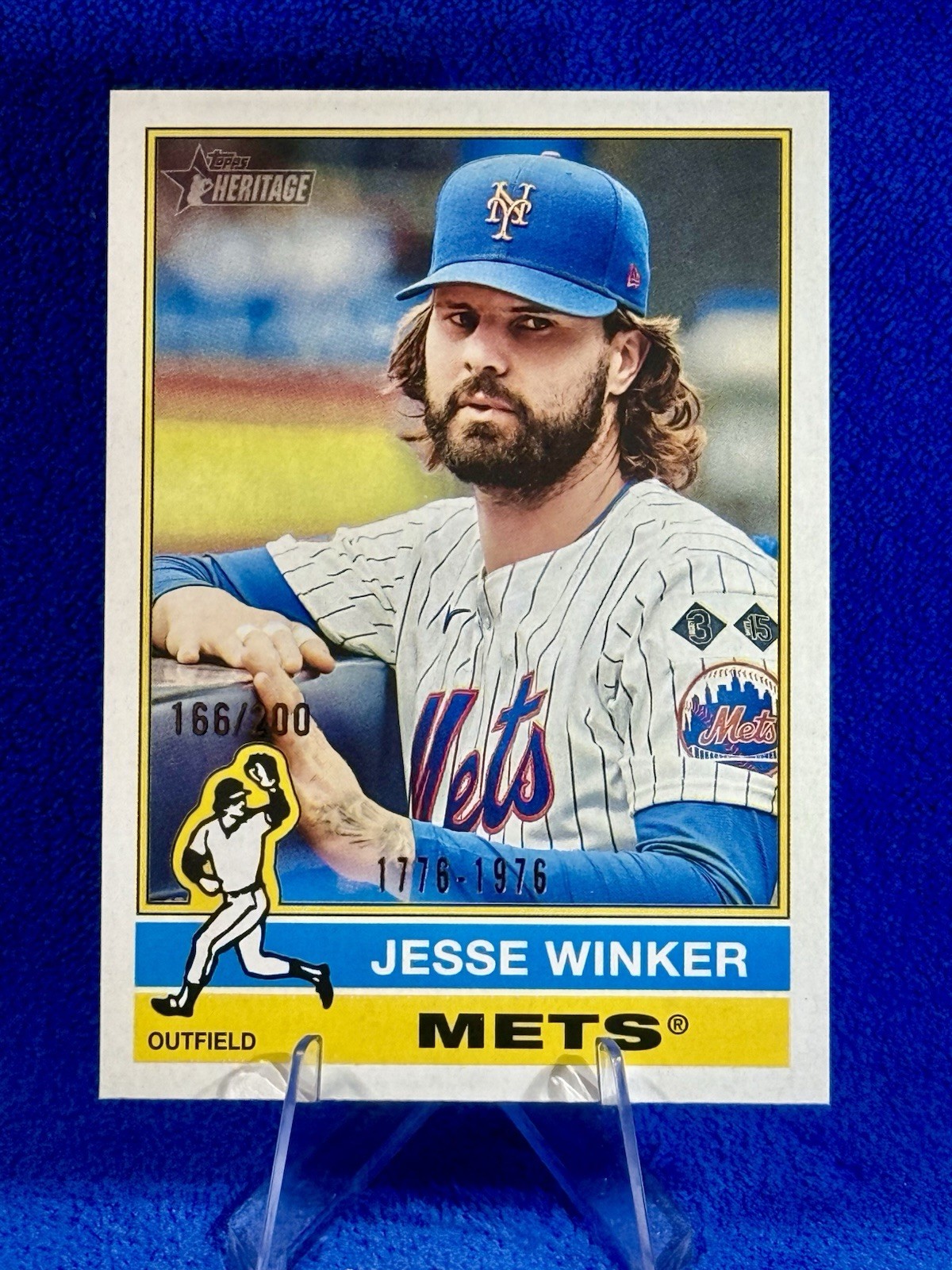 2025 Topps Heritage Bicentennial Jesse Winker SP 166/200