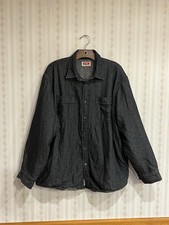 Wrangler Sherpa Lined Denim Button Up Shirt Jacket Men s L Shacket