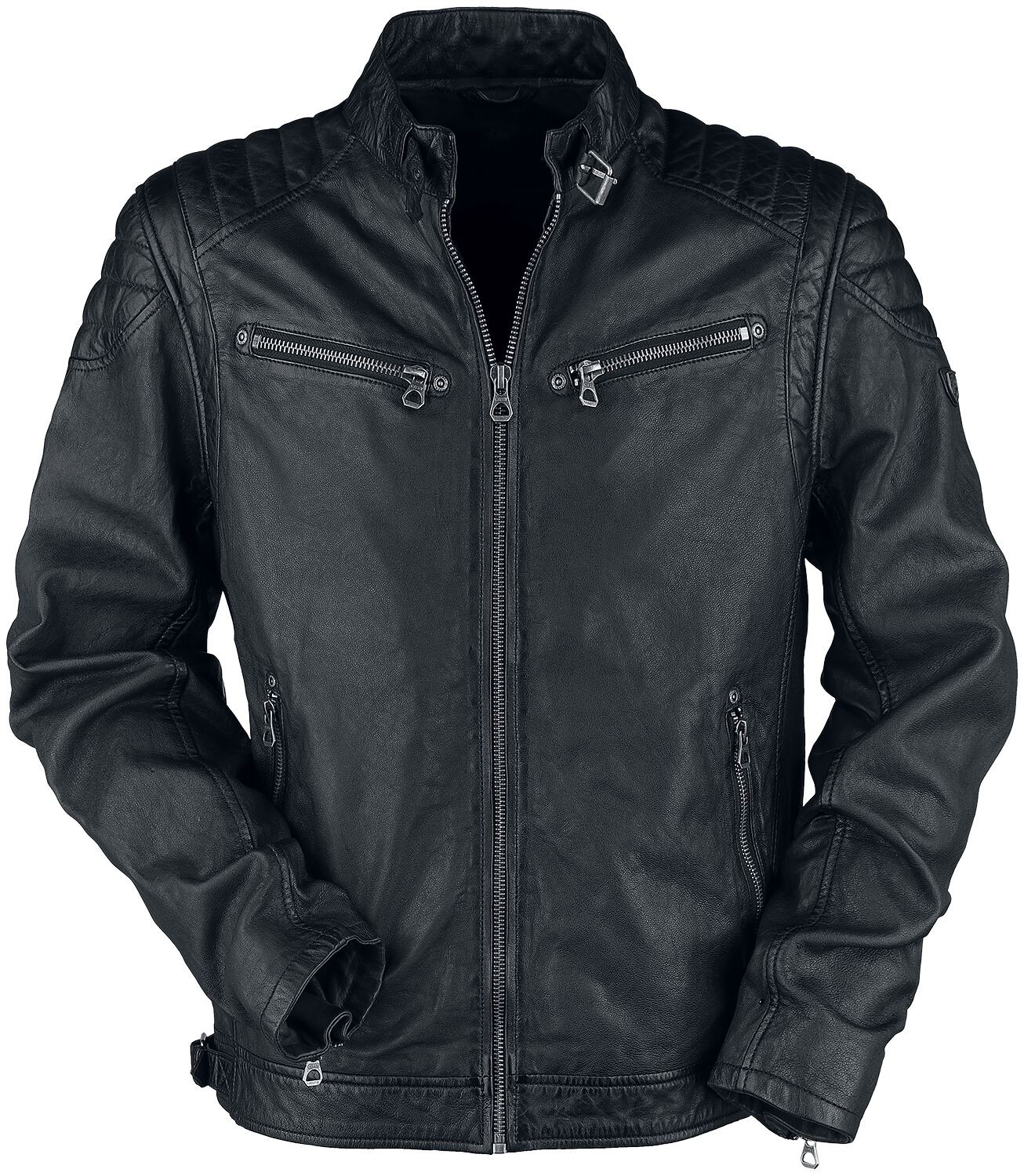 Gipsy Lederjacke Herren Colt W18 Lasanv schwarz Basics, 100% байкер-Леджер С