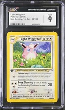 CGC 9 MINT Light Wigglytuff Neo Destiny 1st Edition 54/105 Pokemon Card