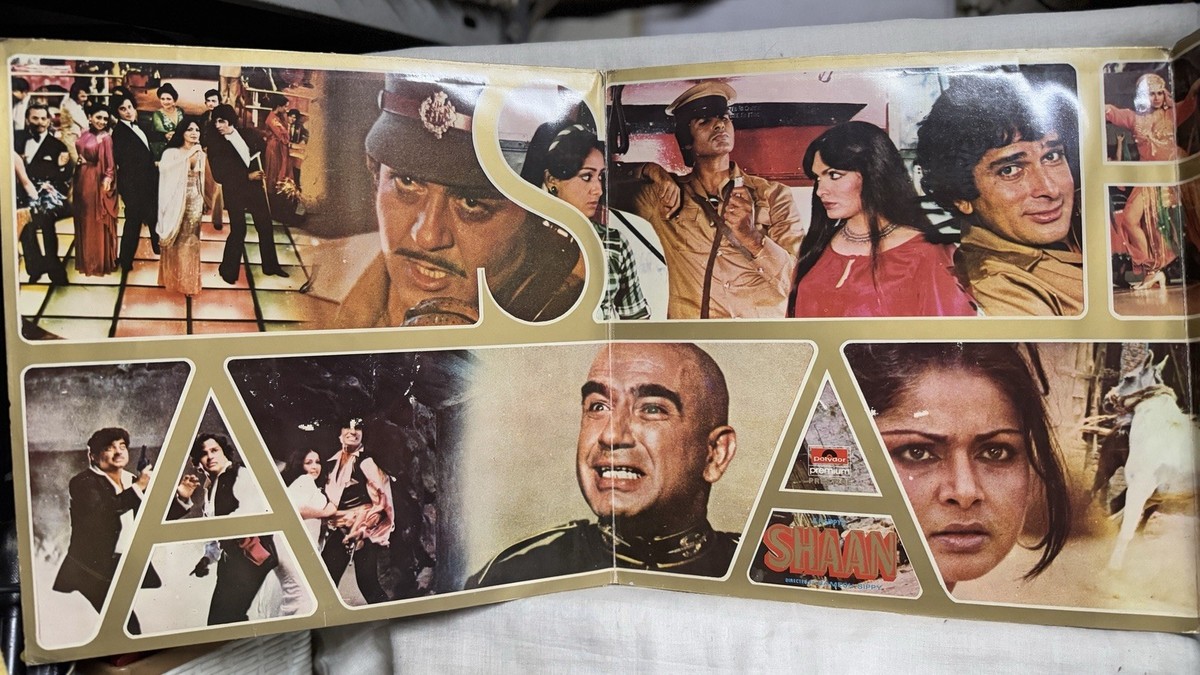 Shaan LP Vinyl Record Rare 1980 Music R D Burman Bollywood Hindi
