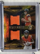 2024 Panini Gold Standard - Newly Minted Memorabilia /299 Bo Nix, Troy Franklin