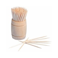 200 CURE-DENTS BIO DISTRIBUTEUR BOIS 6.8CM NATUREL