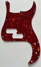 For Fit Fender '62 Precision P Bass Style Guitar Pickguard 4 Ply Red Tortoise