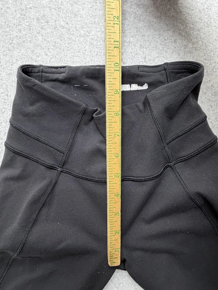 Lululemon Athletica Pants Youth L Black Groove Flare Bootcut High Rise Yoga Gym - Image 4 of 4