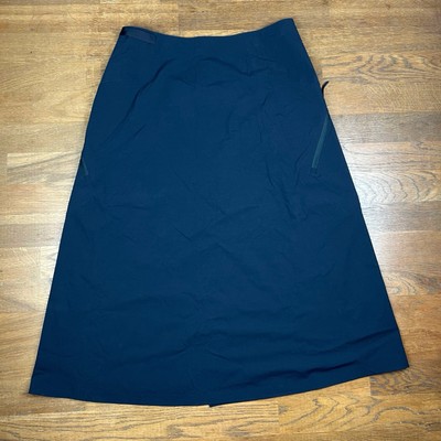 Arc'teryx Veilance Lota Skirt Wrap Around Dark Navy Blue Women's
