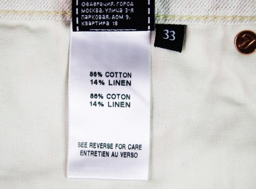 Pantalón de mezclilla ajustado de pierna recta mezcla de lino 7 For All Mankind 33 para mujer $248 - Imagen 7 de 10