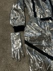 Silver Astronaut 4 Piece Set Costume M Med Kids 16 18 Helmet Gloves — photo 3
