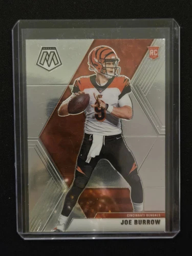 2020 Panini Mosaic Joe Burrow Rookie Football Card #201 RC Bengals Star Fan