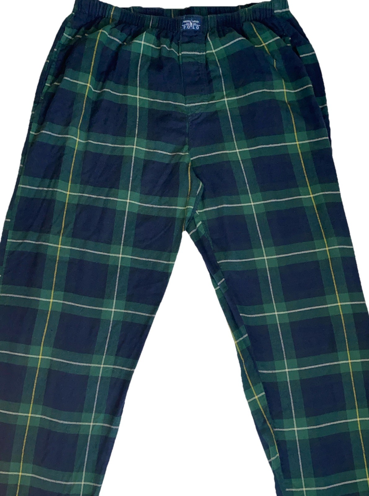 Polo Ralph Lauren Plaid Flannel Lounge Pajama Pants PJs Sz XL Vintage