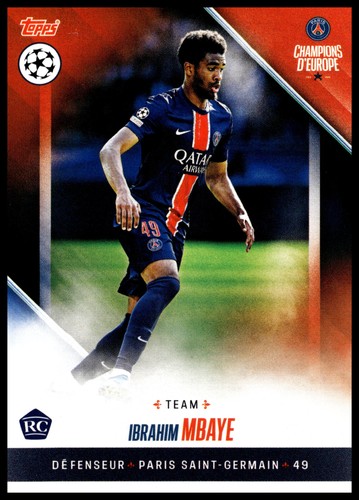 2024-25 Topps Paris Saint-Germain: Champions d’Europe #NNO Ibrahim Mbaye
