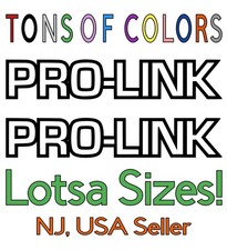Two H0nda Pro Link Die Cut Vinyl Decals Xr Cr Xl Atc Trx Dirtbike Motorcycle