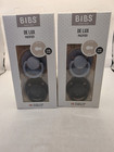 Lot Of 2 Bibs De Lux Silicone 2pk. Cloud/black Size One Baby Pacifier