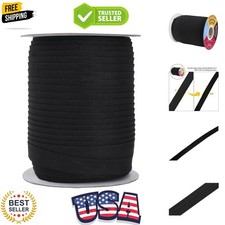 55 Yards 1/2 Inch Black Double Fold Bias Tape for Sewing - Bias Binding Tape ...