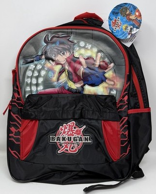 NEW NWT Vintage Bakugan Battle Brawlers Kids Backpack School Bag Dan+Drago RARE!