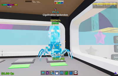 Gigalitraktos Spidorobos with glitch trait $900M/s Dm before purchase!