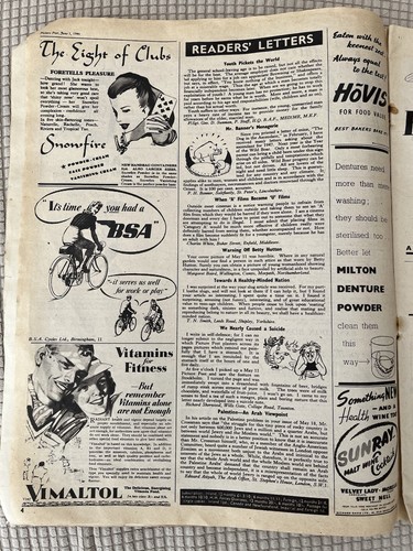 Picture Post Magazine June 1946 India Ad Birds Custard Humber Pye Cadburys Camp - Picture 8 of 24